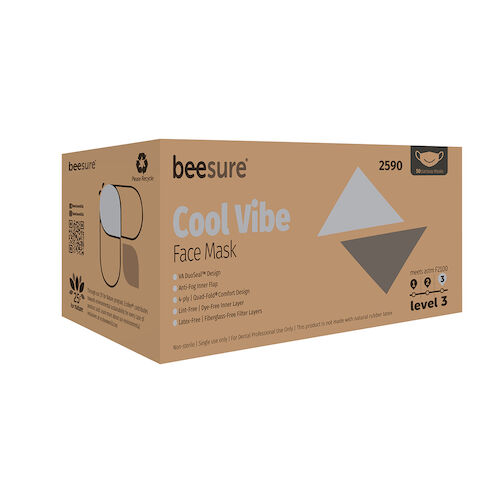 BeeSure Cool Vibe Face Masks Cool Gray Level 3 50Bx