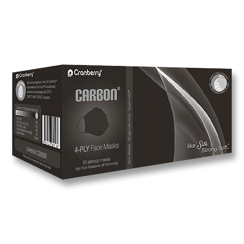 Cranberry Carbon Black Face Mask L3