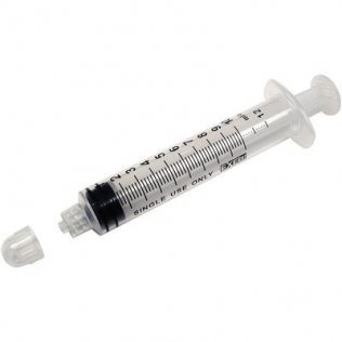 Syringe Luer Lock 10-12cc With Cap 100Bx