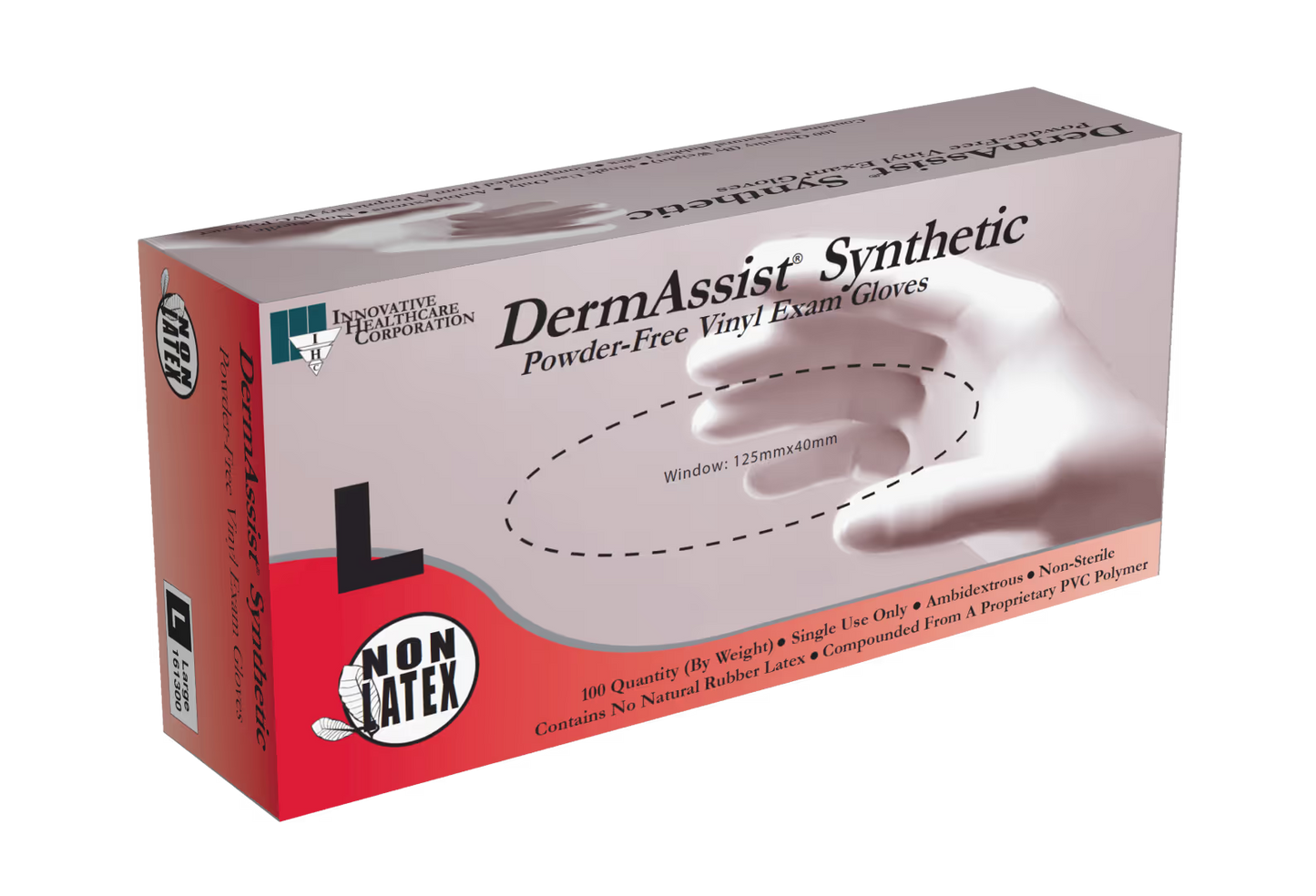 Innovative DermAssist Vinyl SYN Synthetic gloves: Non-Sterile, Powder free