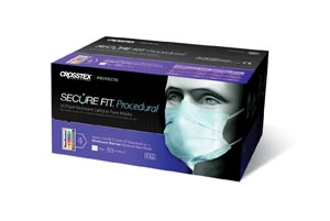 SecureFit Earloop Masks Blue 50/Bx ASTM 2