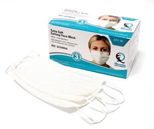SurgiCare Blue Earloop Face Masks Level 1 3ply 50/bx. - MARK3*