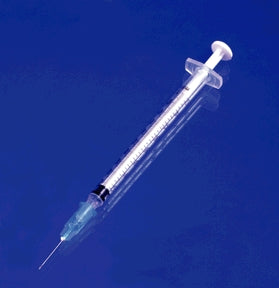 Tuberculin Syringe 1cc with Needle 25G x 5/8" Low Dead Space Plunger Luer Slip 100Bx