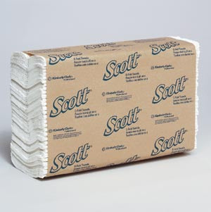 Scott Towel C-Fold Disposable 40% Recycled Fiber White 2400Cs