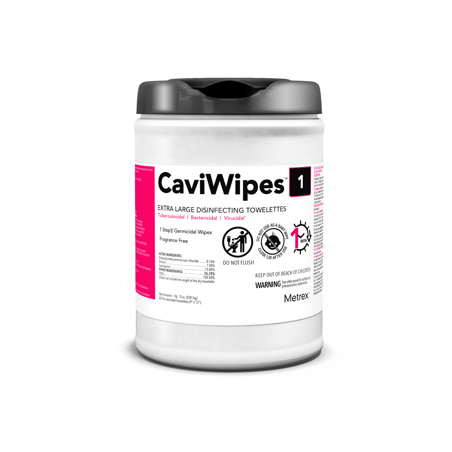 Caviwipes1 Disinfectant 9 x 12 (XL) 65Tb