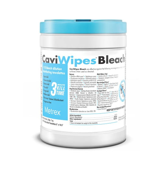 CaviWipes Bleach 6 x 10.5 90Tb