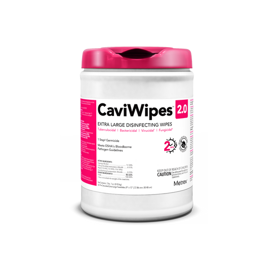 CaviWipes 2.0 Surface Disinfectant 9 x 12 (XL) 65Tb