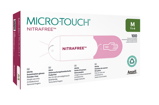 Ansell Micro-Touch Nitrafree Examination Gloves